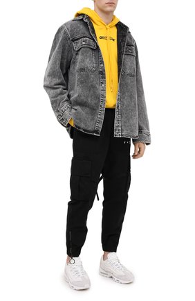 Мужской хлопковые джоггеры OFF-WHITE черного цвета по цене 57700 руб., арт. 0MCF004E20FAB0011001 | Фото 2 Мужской хлопковые джоггеры OFF-WHITE черного цвета, арт. 0MCF004E20FAB0011001 | Фото 2