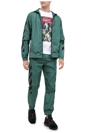 Мужской джоггеры OFF-WHITE зеленого цвета по цене 43600 руб., арт. 0MCA086E20FAB0025701 | Фото 2 Мужской джоггеры OFF-WHITE зеленого цвета, арт. 0MCA086E20FAB0025701 | Фото 2