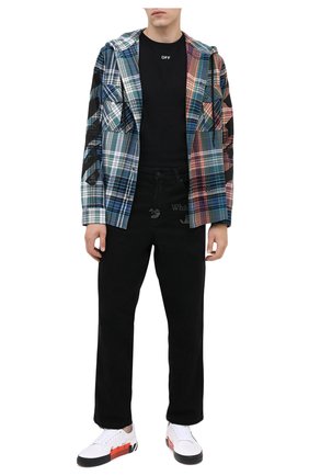 Мужская хлопковый лонгслив OFF-WHITE черного цвета по цене 25350 руб., арт. 0MAB001E20JER0041001 | Фото 2 Мужская хлопковый лонгслив OFF-WHITE черного цвета, арт. 0MAB001E20JER0041001 | Фото 2