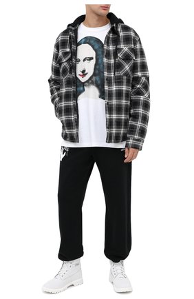 Мужская хлопковая футболка OFF-WHITE белого цвета по цене 28300 руб., арт. 0MAA038E20JER0100110 | Фото 2 Мужская хлопковая футболка OFF-WHITE белого цвета, арт. 0MAA038E20JER0100110 | Фото 2