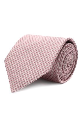 Мужской шелковый галстук BRIONI розового цвета, арт. 062I00/0943S | Фото 1 (Материал: Текстиль, Шелк; Принт: С принтом; Региональные ограничения белый список (Axapta Mercury): RU)