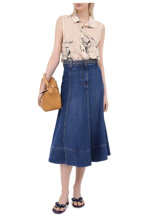 Женские шлепанцы valentino garavani summer rockstud VALENTINO синего цвета по цене 19300 руб., арт. UW2S0552/PVS | Фото 2 Женские шлепанцы valentino garavani summer rockstud VALENTINO синего цвета, арт. UW2S0552/PVS | Фото 2