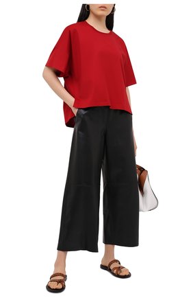 Женская хлопковая футболка LOEWE красного цвета по цене 29950 руб., арт. S359341XA4 | Фото 2 Женская хлопковая футболка LOEWE красного цвета, арт. S359341XA4 | Фото 2