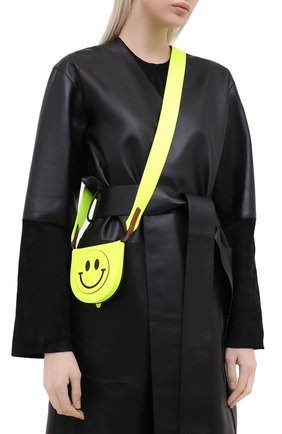Женская сумка smiley loewe x paula's ibiza LOEWE желтого цвета по цене 41200 руб., арт. C661T14X05 | Фото 2 Женская сумка smiley loewe x paula's ibiza LOEWE желтого цвета, арт. C661T14X05 | Фото 2