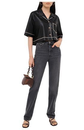 Женские джинсы NANUSHKA серого цвета по цене 28100 руб., арт. CH0_WASHED GREY_RIGID DENIM | Фото 2 Женские джинсы NANUSHKA серого цвета, арт. CH0_WASHED GREY_RIGID DENIM | Фото 2