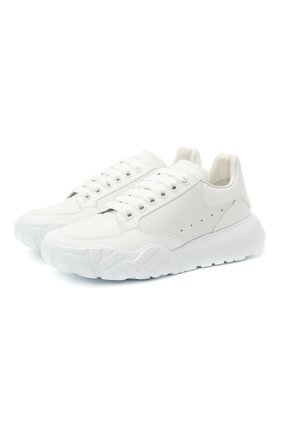 Женские кожаные кроссовки court trainer ALEXANDER MCQUEEN белого цвета по цене 34400 руб., арт. 633915/WHZ94 | Фото 1 Женские кожаные кроссовки court trainer ALEXANDER MCQUEEN белого цвета, арт. 633915/WHZ94 | Фото 1