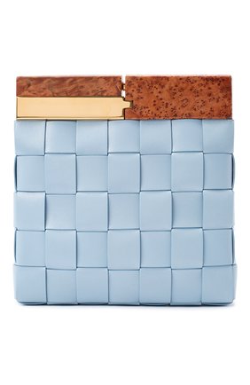 Женский клатч bv snap BOTTEGA VENETA голубого цвета по цене 233500 руб., арт. 618131/VCQC3 | Фото 1 Женский клатч bv snap BOTTEGA VENETA голубого цвета, арт. 618131/VCQC3 | Фото 1