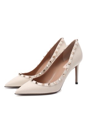 Женская кожаные туфли valentino garavani rockstud VALENTINO кремвого цвета по цене 52700 руб., арт. UW2S0A04/VCE | Фото 1 Женская кожаные туфли valentino garavani rockstud VALENTINO кремвого цвета, арт. UW2S0A04/VCE | Фото 1