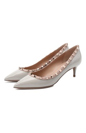 Женская кожаные туфли valentino garavani rockstud VALENTINO серого цвета по цене 52000 руб., арт. UW2S0V22/VNW | Фото 1 Женская кожаные туфли valentino garavani rockstud VALENTINO серого цвета, арт. UW2S0V22/VNW | Фото 1
