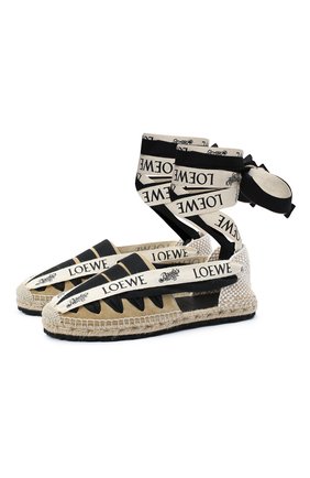Женские комбинированные эспадрильи loewe x paula's ibiza LOEWE бежевого цвета по цене 36850 руб., арт. L000283X06 | Фото 1 Женские комбинированные эспадрильи loewe x paula's ibiza LOEWE бежевого цвета, арт. L000283X06 | Фото 1