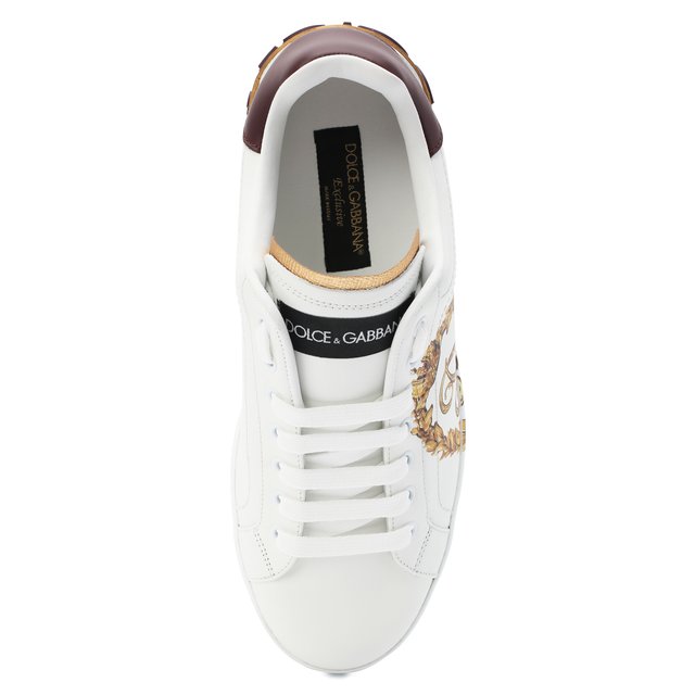 фото Кожаные кеды portofino dolce & gabbana