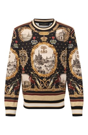 Мужской хлопковый свитшот DOLCE & GABBANA черного цвета по цене 65450 руб., арт. I9493M/HI7E8 | Фото 1 Мужской хлопковый свитшот DOLCE & GABBANA черного цвета, арт. I9493M/HI7E8 | Фото 1
