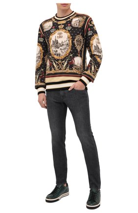 Мужской хлопковый свитшот DOLCE & GABBANA черного цвета по цене 65450 руб., арт. I9493M/HI7E8 | Фото 2 Мужской хлопковый свитшот DOLCE & GABBANA черного цвета, арт. I9493M/HI7E8 | Фото 2