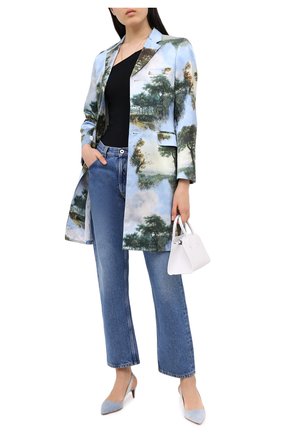 Женские текстильные туфли cleo RALPH LAUREN голубого цвета по цене 57400 руб., арт. 800803149 | Фото 2 Женские текстильные туфли cleo RALPH LAUREN голубого цвета, арт. 800803149 | Фото 2