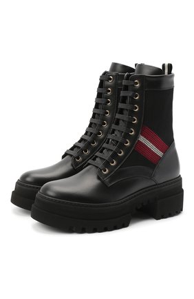 Женские кожаные ботинки BALLY черного цвета по цене 52750 руб., арт. GI0IS/00 | Фото 1 Женские кожаные ботинки BALLY черного цвета, арт. GI0IS/00 | Фото 1