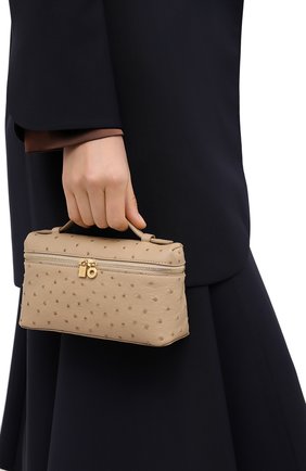 Женский клатч extra pocket l19 LORO PIANA бежевого цвета по цене 208000 руб., арт. FAL3240 | Фото 2 Женский клатч extra pocket l19 LORO PIANA бежевого цвета, арт. FAL3240 | Фото 2