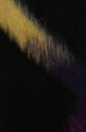 Женский шарф OFF-WHITE черного цвета, арт. 0WMA018E20KNI0011084 | Фото 2 (Материал: Шерсть, Текстиль, Синтетический материал)
