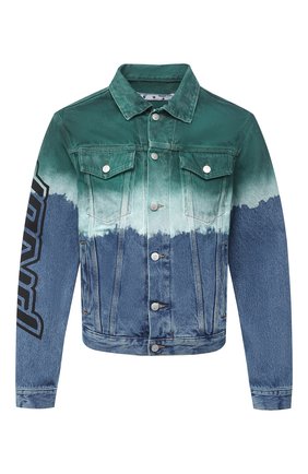Мужская джинсовая куртка OFF-WHITE синего цвета по цене 64500 руб., арт. 0MYE054E20DEN0024510 | Фото 1 Мужская джинсовая куртка OFF-WHITE синего цвета, арт. 0MYE054E20DEN0024510 | Фото 1