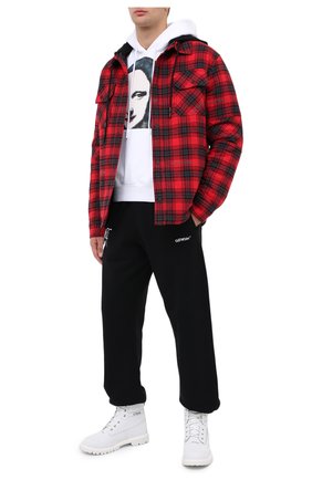 Мужской хлопковое худи OFF-WHITE белого цвета по цене 42650 руб., арт. 0MBB037E20FLE0090110 | Фото 2 Мужской хлопковое худи OFF-WHITE белого цвета, арт. 0MBB037E20FLE0090110 | Фото 2
