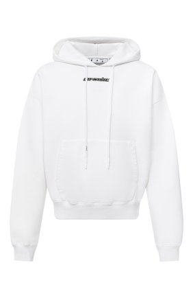 Мужской хлопковое худи OFF-WHITE белого цвета по цене 41650 руб., арт. 0MBB037E20FLE0020125 | Фото 1 Мужской хлопковое худи OFF-WHITE белого цвета, арт. 0MBB037E20FLE0020125 | Фото 1
