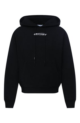 Мужской хлопковое худи OFF-WHITE черного цвета по цене 39950 руб., арт. 0MBB037E20FLE0011001 | Фото 1 Мужской хлопковое худи OFF-WHITE черного цвета, арт. 0MBB037E20FLE0011001 | Фото 1