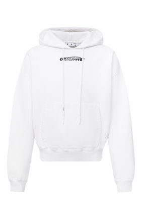 Мужской хлопковое худи OFF-WHITE белого цвета по цене 39950 руб., арт. 0MBB037E20FLE0010110 | Фото 1 Мужской хлопковое худи OFF-WHITE белого цвета, арт. 0MBB037E20FLE0010110 | Фото 1