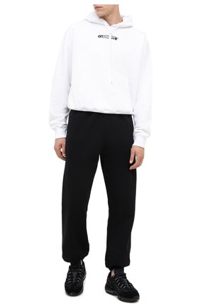 Мужской хлопковое худи OFF-WHITE белого цвета по цене 39950 руб., арт. 0MBB037E20FLE0010110 | Фото 2 Мужской хлопковое худи OFF-WHITE белого цвета, арт. 0MBB037E20FLE0010110 | Фото 2