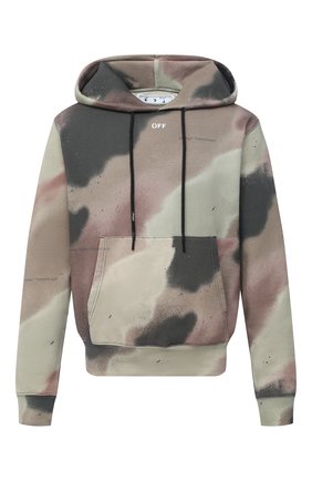Мужской хлопковое худи OFF-WHITE хаки цвета по цене 47650 руб., арт. 0MBB034E20FLE0116001 | Фото 1 Мужской хлопковое худи OFF-WHITE хаки цвета, арт. 0MBB034E20FLE0116001 | Фото 1