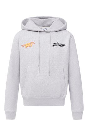 Мужской хлопковое худи OFF-WHITE серого цвета по цене 45900 руб., арт. 0MBB034E20FLE0080818 | Фото 1 Мужской хлопковое худи OFF-WHITE серого цвета, арт. 0MBB034E20FLE0080818 | Фото 1