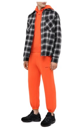 Мужской хлопковое худи OFF-WHITE оранжевого цвета по цене 43550 руб., арт. 0MBB034E20FLE0042010 | Фото 2 Мужской хлопковое худи OFF-WHITE оранжевого цвета, арт. 0MBB034E20FLE0042010 | Фото 2