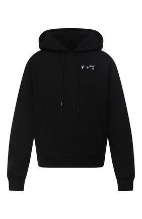 Мужской хлопковое худи OFF-WHITE черного цвета по цене 39100 руб., арт. 0MBB034E20FLE0011001 | Фото 1 Мужской хлопковое худи OFF-WHITE черного цвета, арт. 0MBB034E20FLE0011001 | Фото 1