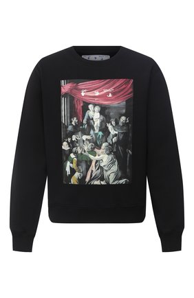 Мужской хлопковый свитшот OFF-WHITE черного цвета по цене 39950 руб., арт. 0MBA025E20FLE0041010 | Фото 1 Мужской хлопковый свитшот OFF-WHITE черного цвета, арт. 0MBA025E20FLE0041010 | Фото 1