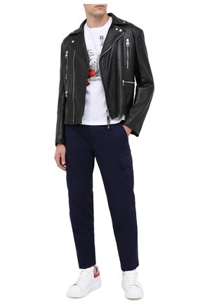 Мужские кожаные кеды ALEXANDER MCQUEEN белого цвета по цене 39950 руб., арт. 625162/WHYB8 | Фото 2 Мужские кожаные кеды ALEXANDER MCQUEEN белого цвета, арт. 625162/WHYB8 | Фото 2