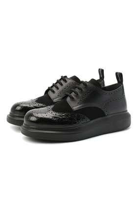 Мужской комбинированные дерби ALEXANDER MCQUEEN черного цвета по цене 48400 руб., арт. 625188/WHX5E | Фото 1 Мужской комбинированные дерби ALEXANDER MCQUEEN черного цвета, арт. 625188/WHX5E | Фото 1