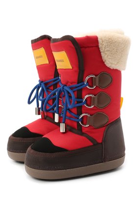 Детские сапоги DSQUARED2 красного цвета по цене 12200 руб., арт. 65207/CR0STA INGRA/28-35 | Фото 1 Детские сапоги DSQUARED2 красного цвета, арт. 65207/CR0STA INGRA/28-35 | Фото 1