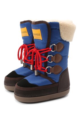 Детские сапоги DSQUARED2 синего цвета по цене 12200 руб., арт. 65207/CR0STA INGRA/28-35 | Фото 1 Детские сапоги DSQUARED2 синего цвета, арт. 65207/CR0STA INGRA/28-35 | Фото 1