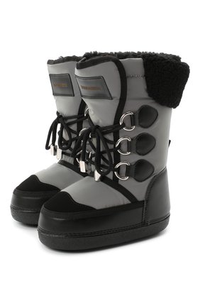 Детские сапоги DSQUARED2 черного цвета по цене 12200 руб., арт. 65207/SINT.NAPPA/28-35 | Фото 1 Детские сапоги DSQUARED2 черного цвета, арт. 65207/SINT.NAPPA/28-35 | Фото 1