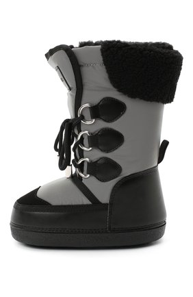 Детские сапоги DSQUARED2 черного цвета по цене 12200 руб., арт. 65207/SINT.NAPPA/28-35 | Фото 2 Детские сапоги DSQUARED2 черного цвета, арт. 65207/SINT.NAPPA/28-35 | Фото 2