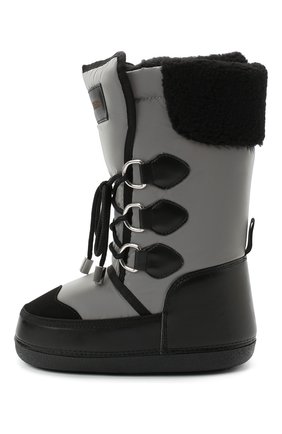 Детские кожаные ботинки DSQUARED2 черного цвета по цене 13400 руб., арт. 65207/SINT.NAPPA/36-41 | Фото 2 Детские кожаные ботинки DSQUARED2 черного цвета, арт. 65207/SINT.NAPPA/36-41 | Фото 2