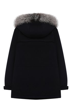 Детского кашемировое пальто LORO PIANA синего цвета по цене 193000 руб., арт. FAF8661 | Фото 2 Детского кашемировое пальто LORO PIANA синего цвета, арт. FAF8661 | Фото 2