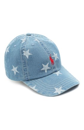 Детская хлопковая бейсболка POLO RALPH LAUREN голубого цвета по цене 2895 руб., арт. 323793582 | Фото 1 Детская хлопковая бейсболка POLO RALPH LAUREN голубого цвета, арт. 323793582 | Фото 1