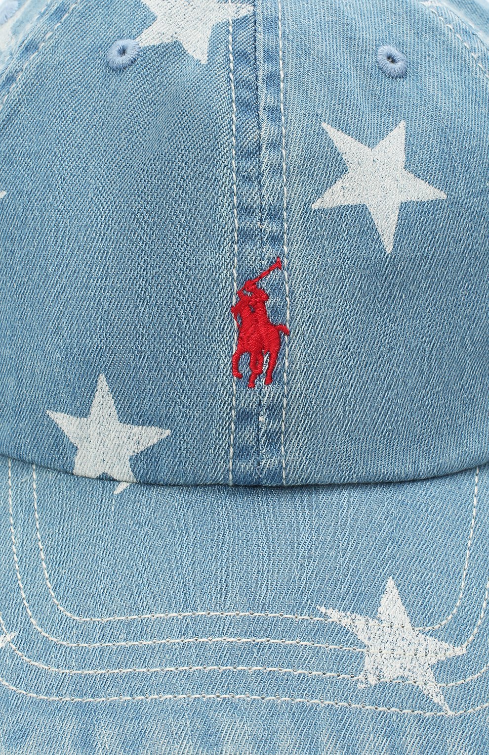 Детская хлопковая бейсболка POLO RALPH LAUREN голубого цвета по цене 3185 руб., арт. 322793582 | Фото 3 Детская хлопковая бейсболка POLO RALPH LAUREN голубого цвета, арт. 322793582 | Фото 3