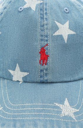 Детская хлопковая бейсболка POLO RALPH LAUREN голубого цвета по цене 3185 руб., арт. 322793582 | Фото 3 Детская хлопковая бейсболка POLO RALPH LAUREN голубого цвета, арт. 322793582 | Фото 3