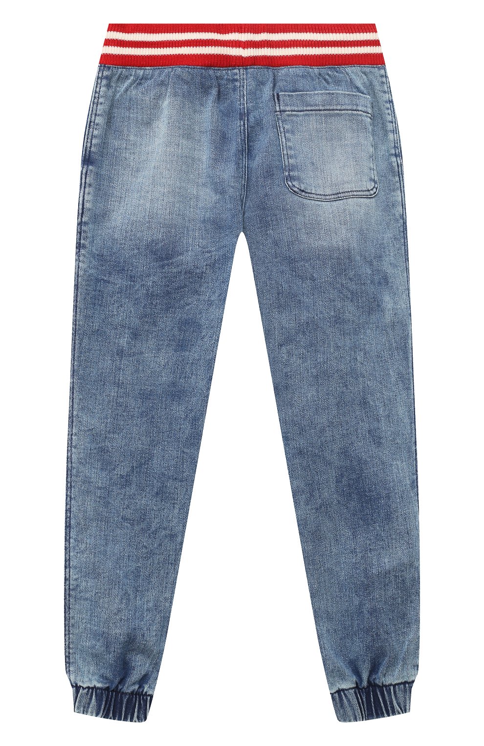 Детские джинсовые джоггеры POLO RALPH LAUREN синего цвета, арт. 322784324 | Фото 2 (Детали: На резинке; Региональные ограничения белый список (Axapta Mercury): RU; Материал внешний: Хлопок)