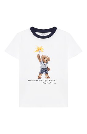 Детская хлопковая футболка POLO RALPH LAUREN белого цвета по цене 3185 руб., арт. 321785958 | Фото 1 Детская хлопковая футболка POLO RALPH LAUREN белого цвета, арт. 321785958 | Фото 1
