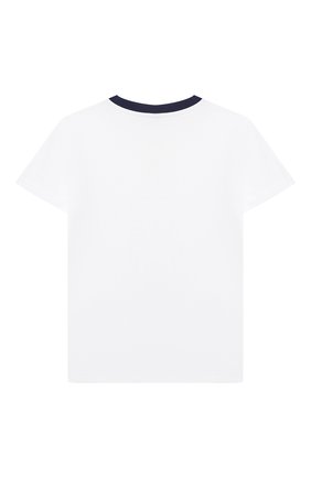 Детская хлопковая футболка POLO RALPH LAUREN белого цвета по цене 3185 руб., арт. 321785958 | Фото 2 Детская хлопковая футболка POLO RALPH LAUREN белого цвета, арт. 321785958 | Фото 2