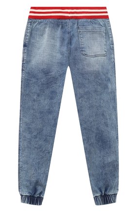 Детские джинсовые джоггеры POLO RALPH LAUREN синего цвета, арт. 321784324 | Фото 2 (Детали: На резинке; Региональные ограничения белый список (Axapta Mercury): RU; Материал внешний: Хлопок)