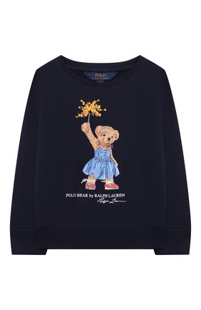 Детский хлопковый свитшот POLO RALPH LAUREN синего цвета по цене 6975 руб., арт. 313807094 | Фото 1 Детский хлопковый свитшот POLO RALPH LAUREN синего цвета, арт. 313807094 | Фото 1