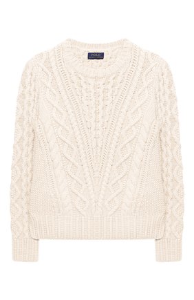 Детский хлопковый пуловер POLO RALPH LAUREN белого цвета по цене 8535 руб., арт. 313787280 | Фото 1 Детский хлопковый пуловер POLO RALPH LAUREN белого цвета, арт. 313787280 | Фото 1