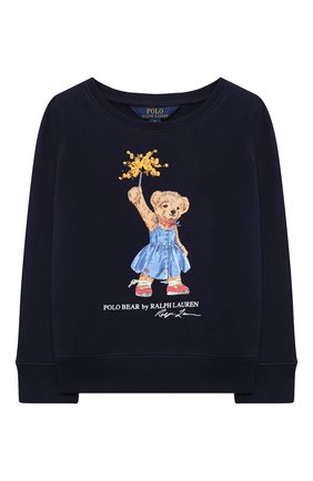 Детский хлопковый свитшот POLO RALPH LAUREN синего цвета по цене 6185 руб., арт. 312807094 | Фото 1 Детский хлопковый свитшот POLO RALPH LAUREN синего цвета, арт. 312807094 | Фото 1
